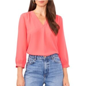🔥FINAL SALE: Vince Camuto V-Neck Blouse